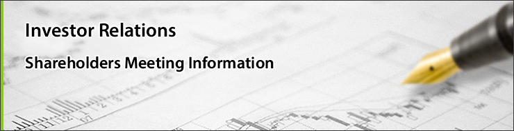 Share Holders Meeting Information